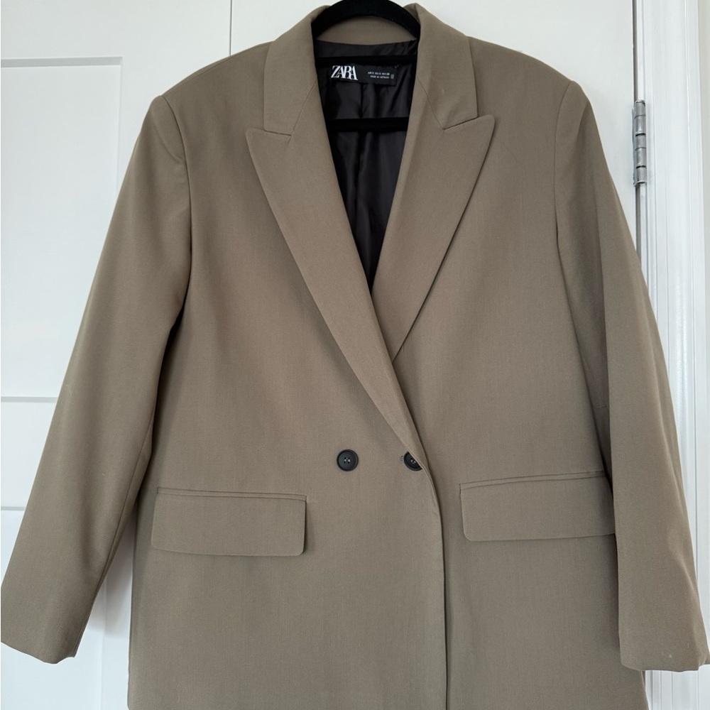Zara Green/Beige Blazer